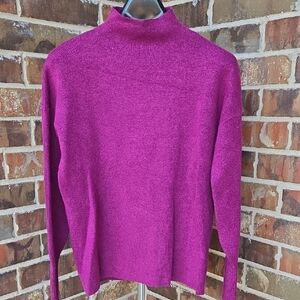 Tahari Magenta Turtleneck Sweater